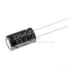 220uF 63v Electrolytic Capacitors A capacitor (originally known as a condenser) is a passive two-terminal electrical component used to store energy electrostatically in an electric field.